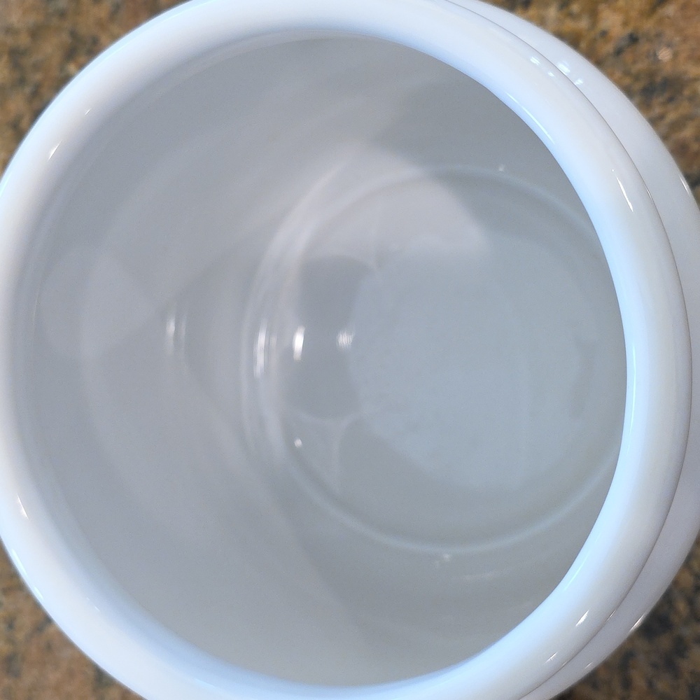 Crate & Barrel White Ceramic Cookie Jar - Picture 6 of 6